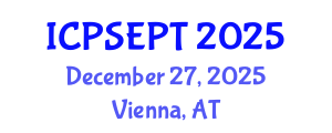 International Conference on Photovoltaic Solar Energy and Power Technology (ICPSEPT) December 27, 2025 - Vienna, Austria