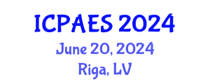International Conference on Physical Activity and Exercise Sciences (ICPAES) June 20, 2024 - Riga, Latvia