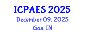 International Conference on Physical Activity and Exercise Sciences (ICPAES) December 09, 2025 - Goa, India