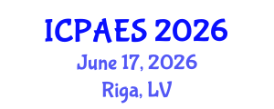 International Conference on Physical Activity and Exercise Sciences (ICPAES) June 17, 2026 - Riga, Latvia