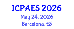 International Conference on Physical Activity and Exercise Sciences (ICPAES) May 24, 2026 - Barcelona, Spain