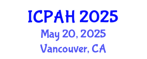 International Conference on Physical Activity and Health (ICPAH) May 20, 2025 - Vancouver, Canada