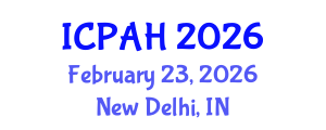 International Conference on Physical Activity and Health (ICPAH) February 23, 2026 - New Delhi, India International Conference on Physical Activity and Health (ICPAH) February 23, 2026 - New Delhi, India
