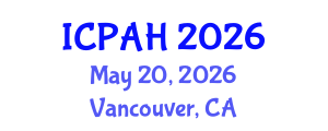 International Conference on Physical Activity and Health (ICPAH) May 20, 2026 - Vancouver, Canada