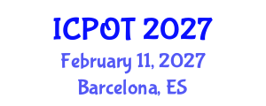 International Conference on Physical and Occupational Therapy (ICPOT) February 11, 2027 - Barcelona, Spain International Conference on Physical and Occupational Therapy (ICPOT) February 11, 2027 - Barcelona, Spain