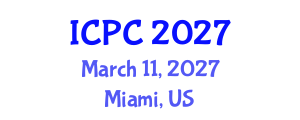 International Conference on Physical Chemistry (ICPC) March 11, 2027 - Miami, United States International Conference on Physical Chemistry (ICPC) March 11, 2027 - Miami, United States