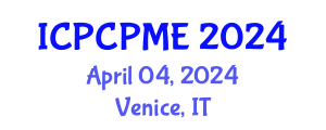 International Conference on Physical Coastal Processes, Management and Engineering (ICPCPME) April 04, 2024 - Venice, Italy