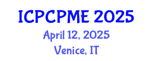 International Conference on Physical Coastal Processes, Management and Engineering (ICPCPME) April 12, 2025 - Venice, Italy