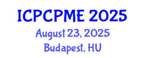 International Conference on Physical Coastal Processes, Management and Engineering (ICPCPME) August 23, 2025 - Budapest, Hungary