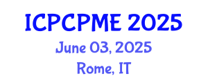 International Conference on Physical Coastal Processes, Management and Engineering (ICPCPME) June 03, 2025 - Rome, Italy