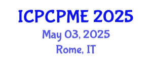 International Conference on Physical Coastal Processes, Management and Engineering (ICPCPME) May 03, 2025 - Rome, Italy