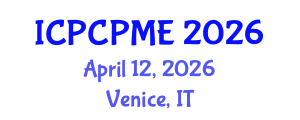 International Conference on Physical Coastal Processes, Management and Engineering (ICPCPME) April 12, 2026 - Venice, Italy