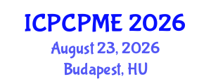 International Conference on Physical Coastal Processes, Management and Engineering (ICPCPME) August 23, 2026 - Budapest, Hungary