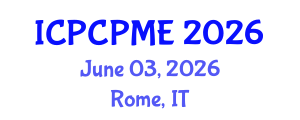 International Conference on Physical Coastal Processes, Management and Engineering (ICPCPME) June 03, 2026 - Rome, Italy