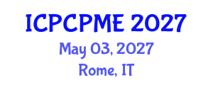 International Conference on Physical Coastal Processes, Management and Engineering (ICPCPME) May 03, 2027 - Rome, Italy International Conference on Physical Coastal Processes, Management and Engineering (ICPCPME) May 03, 2027 - Rome, Italy
