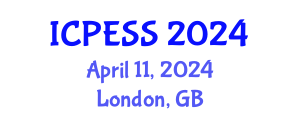 International Conference on Physical Education and Sport Science (ICPESS) April 11, 2024 - London, United Kingdom