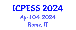 International Conference on Physical Education and Sport Science (ICPESS) April 04, 2024 - Rome, Italy