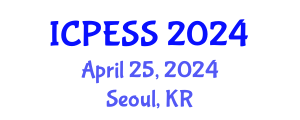 International Conference on Physical Education and Sport Science (ICPESS) April 25, 2024 - Seoul, Republic of Korea