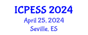 International Conference on Physical Education and Sport Science (ICPESS) April 25, 2024 - Seville, Spain
