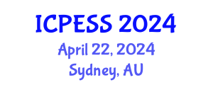 International Conference on Physical Education and Sport Science (ICPESS) April 22, 2024 - Sydney, Australia