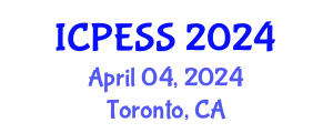 International Conference on Physical Education and Sport Science (ICPESS) April 04, 2024 - Toronto, Canada