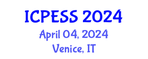 International Conference on Physical Education and Sport Science (ICPESS) April 04, 2024 - Venice, Italy