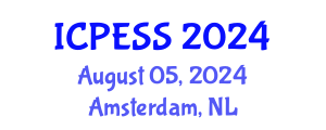 International Conference on Physical Education and Sport Science (ICPESS) August 05, 2024 - Amsterdam, Netherlands