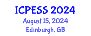 International Conference on Physical Education and Sport Science (ICPESS) August 15, 2024 - Edinburgh, United Kingdom