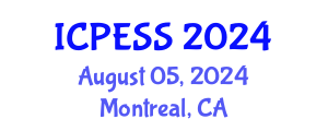 International Conference on Physical Education and Sport Science (ICPESS) August 05, 2024 - Montreal, Canada