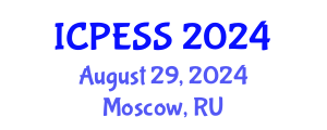 International Conference on Physical Education and Sport Science (ICPESS) August 29, 2024 - Moscow, Russia