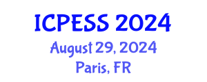 International Conference on Physical Education and Sport Science (ICPESS) August 29, 2024 - Paris, France
