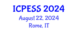 International Conference on Physical Education and Sport Science (ICPESS) August 22, 2024 - Rome, Italy