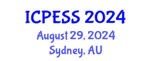 International Conference on Physical Education and Sport Science (ICPESS) August 29, 2024 - Sydney, Australia