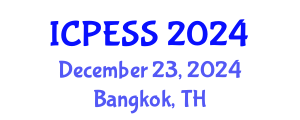 International Conference on Physical Education and Sport Science (ICPESS) December 23, 2024 - Bangkok, Thailand