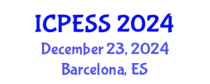 International Conference on Physical Education and Sport Science (ICPESS) December 23, 2024 - Barcelona, Spain