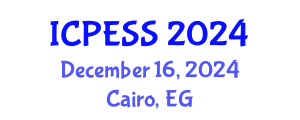 International Conference on Physical Education and Sport Science (ICPESS) December 16, 2024 - Cairo, Egypt