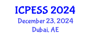 International Conference on Physical Education and Sport Science (ICPESS) December 23, 2024 - Dubai, United Arab Emirates