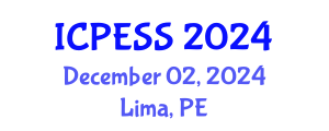 International Conference on Physical Education and Sport Science (ICPESS) December 02, 2024 - Lima, Peru