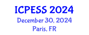 International Conference on Physical Education and Sport Science (ICPESS) December 30, 2024 - Paris, France