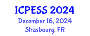 International Conference on Physical Education and Sport Science (ICPESS) December 16, 2024 - Strasbourg, France
