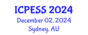 International Conference on Physical Education and Sport Science (ICPESS) December 02, 2024 - Sydney, Australia