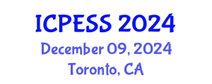 International Conference on Physical Education and Sport Science (ICPESS) December 09, 2024 - Toronto, Canada