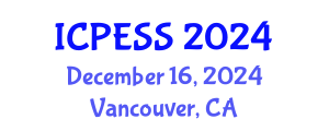 International Conference on Physical Education and Sport Science (ICPESS) December 16, 2024 - Vancouver, Canada