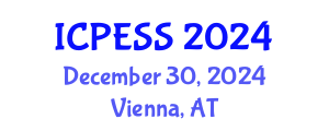International Conference on Physical Education and Sport Science (ICPESS) December 30, 2024 - Vienna, Austria