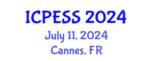 International Conference on Physical Education and Sport Science (ICPESS) July 11, 2024 - Cannes, France