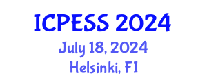 International Conference on Physical Education and Sport Science (ICPESS) July 18, 2024 - Helsinki, Finland