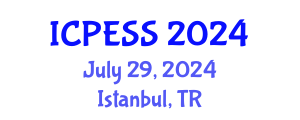 International Conference on Physical Education and Sport Science (ICPESS) July 29, 2024 - Istanbul, Turkey