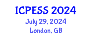 International Conference on Physical Education and Sport Science (ICPESS) July 29, 2024 - London, United Kingdom