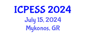 International Conference on Physical Education and Sport Science (ICPESS) July 15, 2024 - Mykonos, Greece