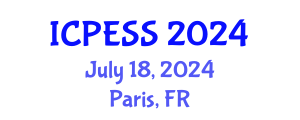 International Conference on Physical Education and Sport Science (ICPESS) July 18, 2024 - Paris, France
